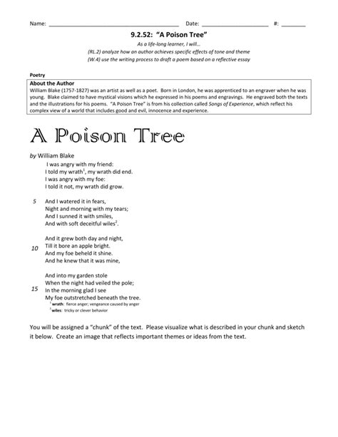 A Poison Tree