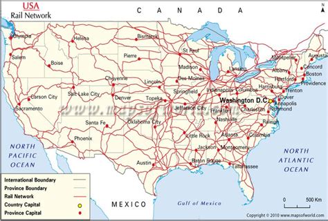 Train services in the US at a glance. Click for detailed map #train #railroad #railway #US #map ...