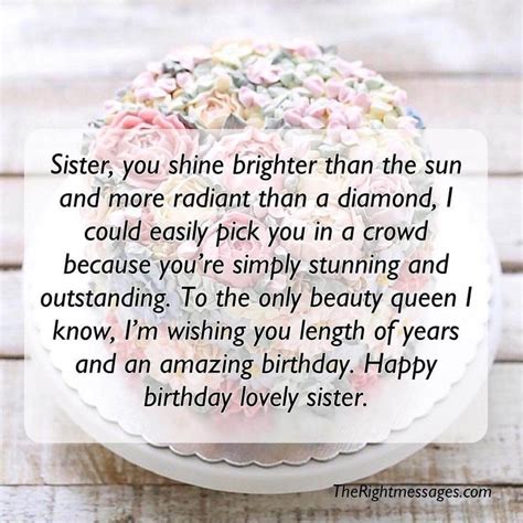 Happy Birthday Sister Long Message - Nedda Viviyan