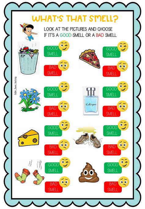 What's that smell? worksheet | Simple past tense, Regular and irregular verbs, School subjects