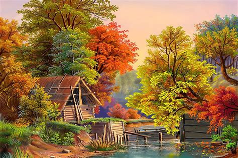 Autumn Painting Wallpapers - Wallpaper Cave