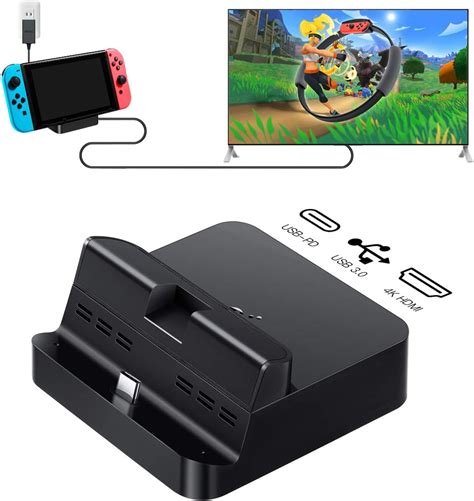 GuliKit Switch Docking Station, Portable TV Dock for Nintendo Switch ...