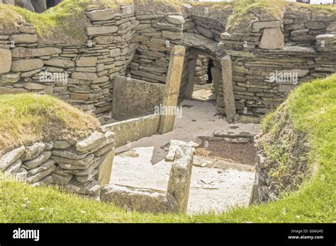 Neolithic Village Of Skara Brae Orkney Islands UK Stock Photo - Alamy