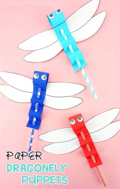 Dragonfly Craft Template -Easy Paper Craft for Kids! | Dragon fly craft ...