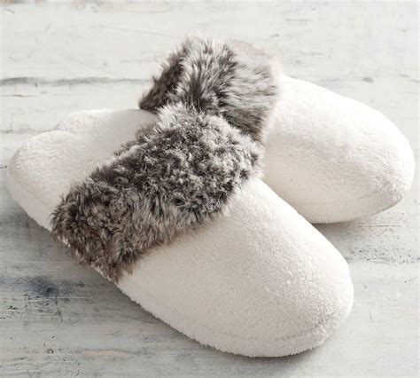 Faux Fur Slippers | Pottery Barn