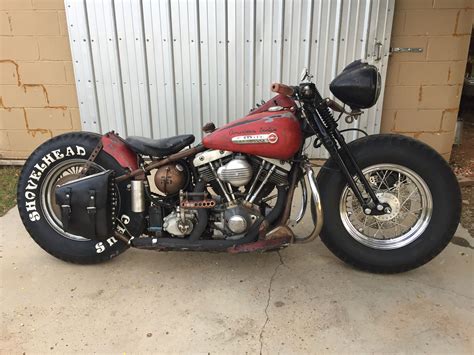 Shovelhead bobber rigid springer | Harley shovelhead, Bobber ...