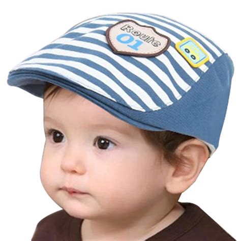 Aliexpress.com : Buy Hilenhug Baby Boys Beret Hat Cap Striped for Boy Girls 6 to 24 Months ...