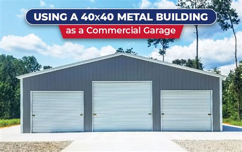 Using a 40x40 Metal Building as a Commercial Garage - Garage Buildings