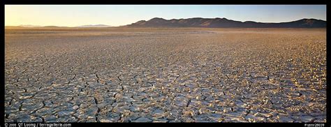 Panoramic Picture/Photo: Dry lake bed landscape. Nevada, USA