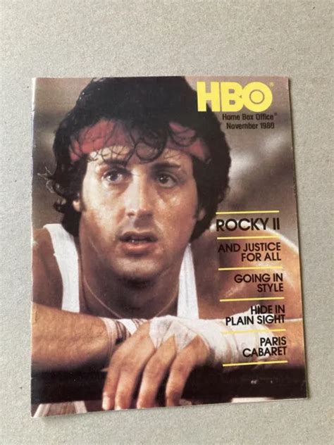 HBO GUIDE HOME Box Office Vintage Movie Schedule Booklet November 1980 ...