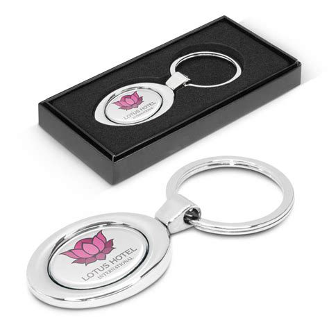 Oval Metal Key Ring