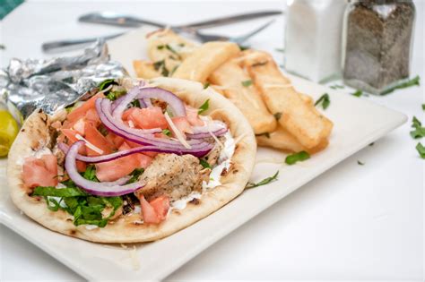 Chicken Souvlaki Wrap - Dinner - Pamendis Italian Grill - Italian ...