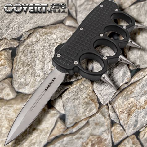 Subtle Serpent Automatic OTF Knuckle Knife with Tool and Carrying Case