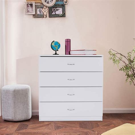 Dressers for Bedroom, Heavy Duty 4-Drawer Wood Chest of Drawers, Modern Storage Bedroom Chest ...