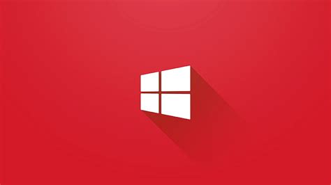 HD wallpaper: Microsoft Windows logo, Windows 10, brand, red, no people ...