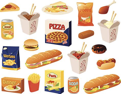 Processed Food Illustrations, Royalty-Free Vector Graphics & Clip Art - iStock