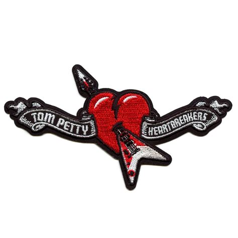 Tom Petty and the Heartbreakers Patch Modern Logo Heart Embroidered ...