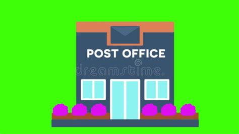 Post office icon animation stock footage. Video of customer - 217966746