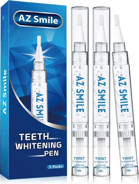 Amazon.com: AZ Smile Teeth Whitening Pen (3 Pens), 30+ Treatments for teeth whitening No ...