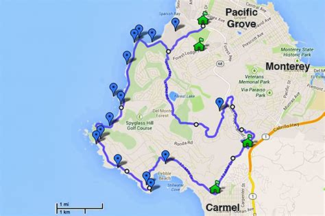 Map Of Pebble Beach California | secretmuseum