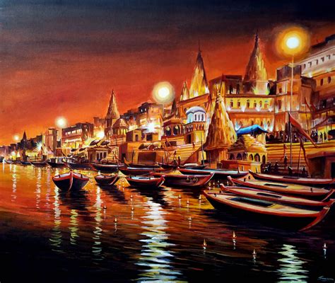 Night Varanasi Ghats IV