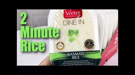 Veetee Dine In Basmati 2-Minute Microwavable Rice Taste Test and Review