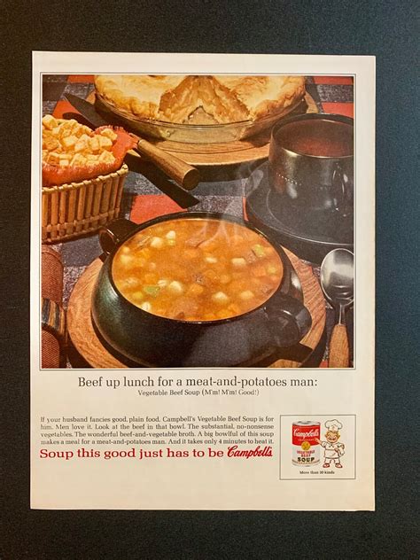 Vintage Campbells Soup Ads Several Styles 1950s and 1960s Original ...