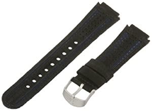Amazon.com: Timex Men's Q7B798 Expedition Sport Leather 18mm Black and Blue Replacement ...