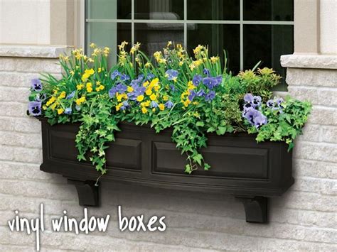 Vinyl Window Boxes, Plastic Window Boxes, Vinyl Flower Boxes ... | Window box flowers, Window ...