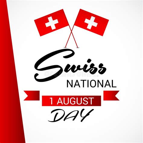 Happy Swiss National Day. stock illustration. Illustration of background - 160991037