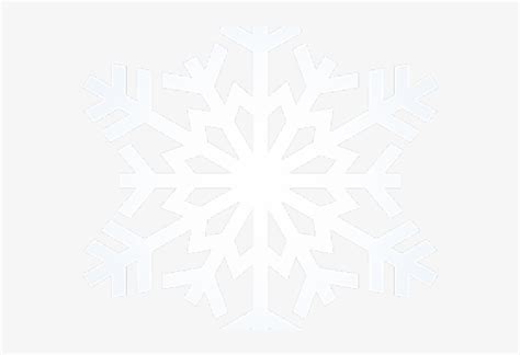 Snowflake Clipart Transparent Background - Transparent White Snowflake ...