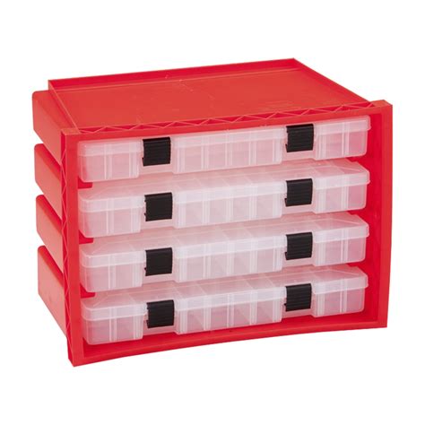 Plano Portable Rack System Organizer w/ 4 Utility Storage Box Drawers ...