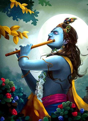 Lord Krishna Flute Wallpaper