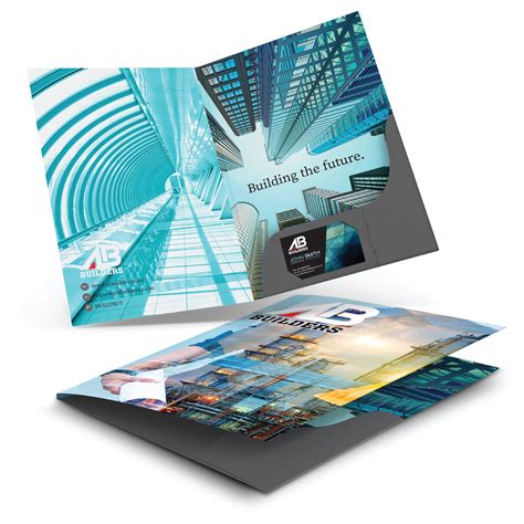 Promotional A4 Presentation Folders With Spine | Promotion Products