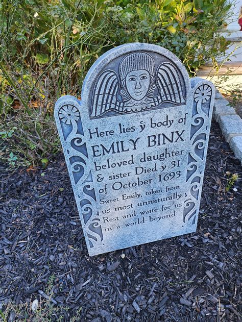 Hocus Pocus Emily Binx Custom Carved Tombstone Aged Sealed - Etsy