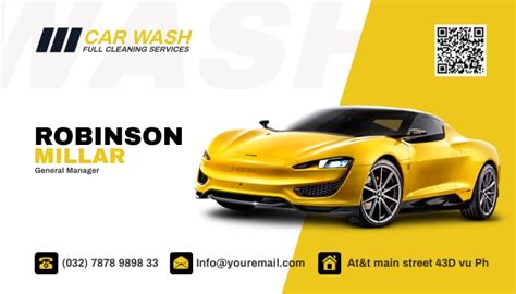 Car wash business card Template | PosterMyWall