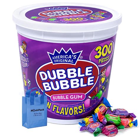 Buy NOSH PACK Duble Buble Gum Bulk Tub, Double Bubble Bubble Gum ...