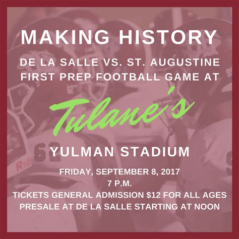 yuleman-stadium-game-announcement | Private Catholic High School in New Orleans, Louisiana | De ...