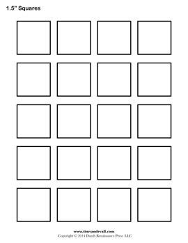 Square Templates | Blank Shape Templates| Free Printable PDF