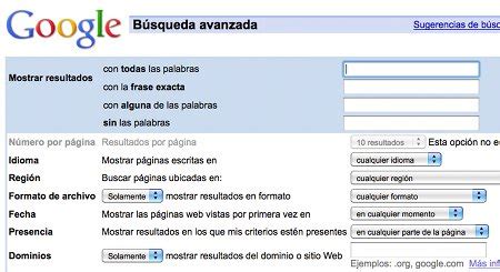 Búsqueda avanzada con Google – Esfera TIC