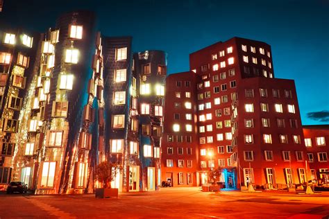 City Buildings By Night Royalty-Free Stock Photo