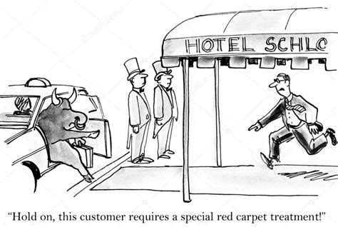 Hotel manager is worried red carpet will anger bull Stock Photo by ©andrewgenn 21421109