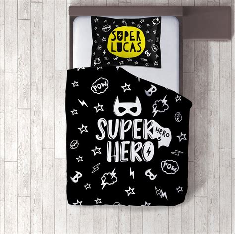 Superhero Bedding for Kids Twin Size Duvet Cover Superhero - Etsy