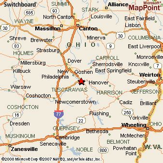 Where is Dennison, Ohio? see area map & more