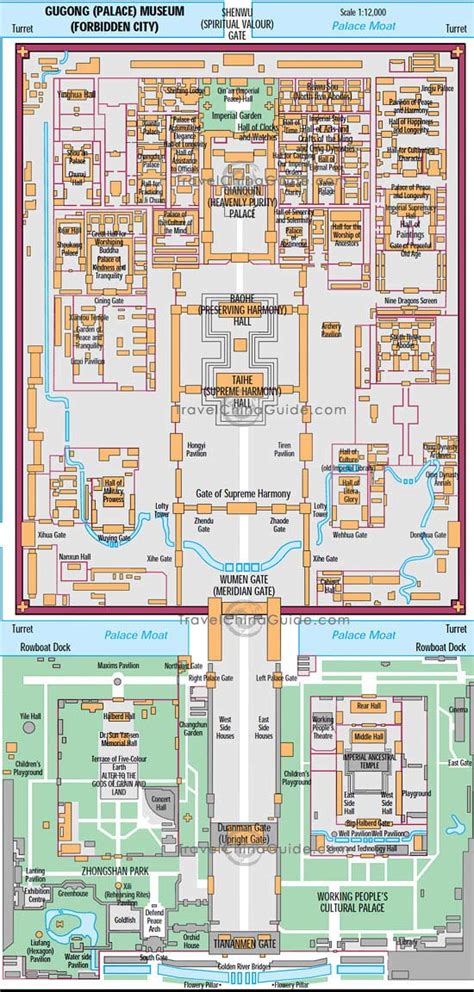 Forbidden City Maps, Location, PDF Tourist Map of Palace Museum