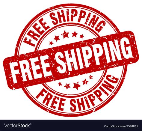 Free shipping stamp Royalty Free Vector Image - VectorStock