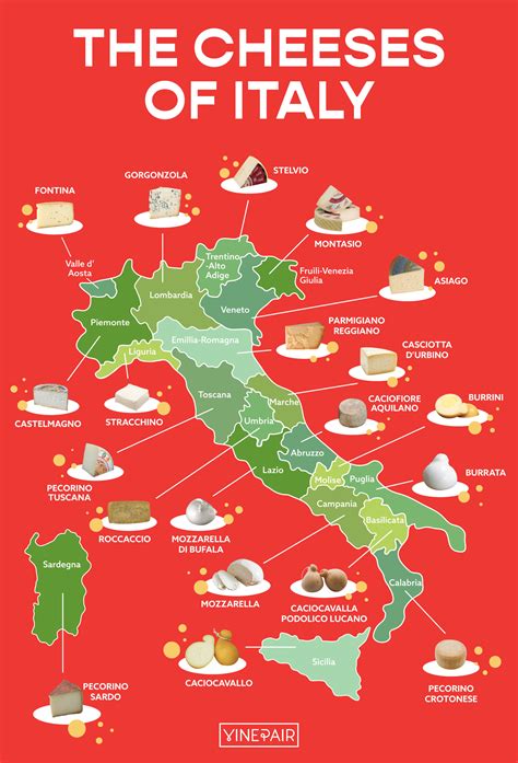 MAP: The Iconic Cheeses of Italy | VinePair