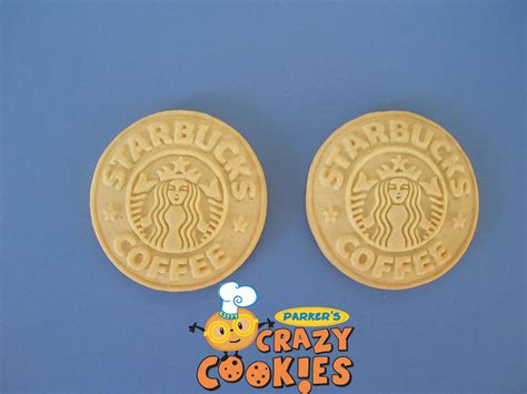 Starbucks Logo Cookies - Corporate giveaways - Promotion - Custom Cookies - Party Favors ...