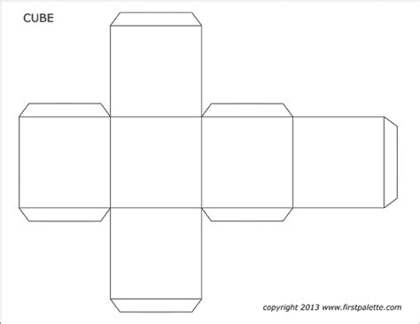 Cube Templates | Free Printable Templates & Coloring Pages | FirstPalette.com