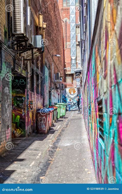 Melbourne Graffiti Dead End Street Editorial Stock Image - Image of ...